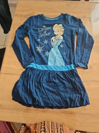 Robe reine des neiges 10 ans