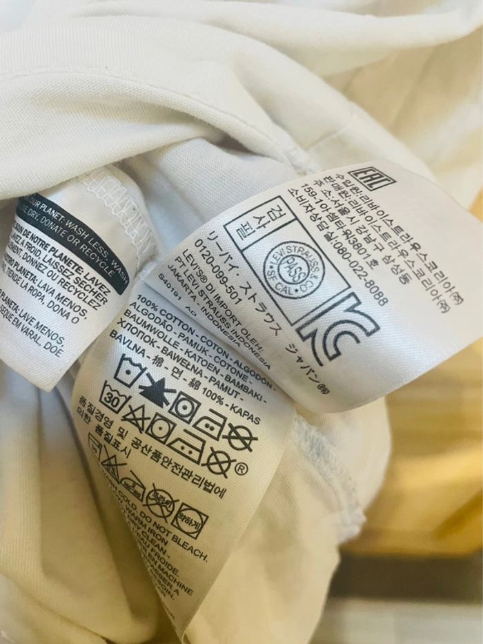 T-shirt Levi’s blanc logo rouge – Taille XXS - photo numéro 10