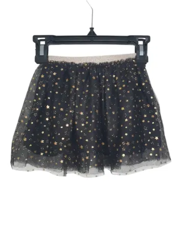 Jupe froufrou noir dorée étoiles inextenso taille 2 ans