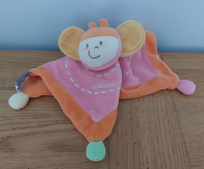Doudou plat abeille orange rose - Chicco - photo numéro 2