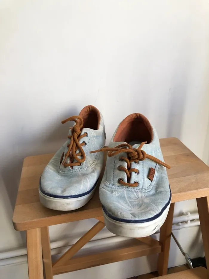 Chaussure type bateau en toile 41 - photo numéro 2