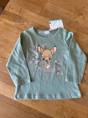 Tee shirt manche longue bambi Disney