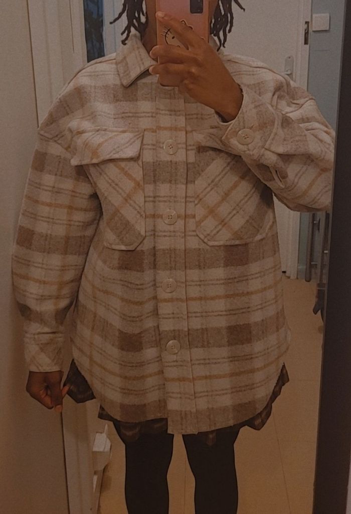 Veste chemise à carreaux