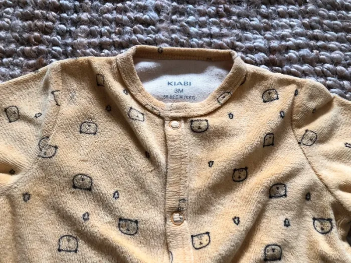 Pyjama velours jaune moutarde - photo numéro 2