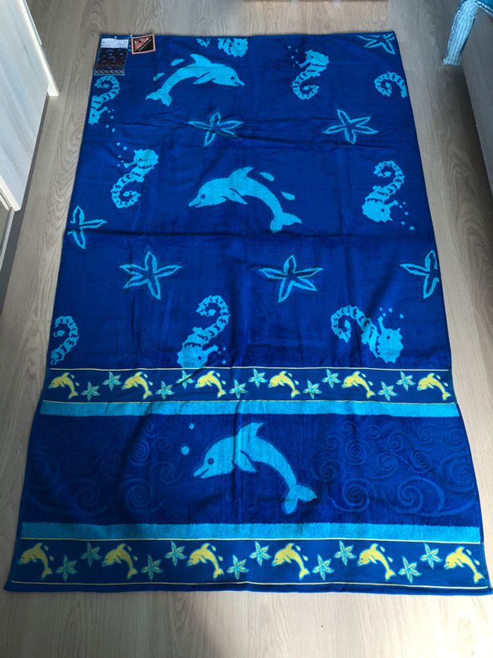 Drap de plage 180x100 cm « David Olivier » NEUF - photo numéro 3