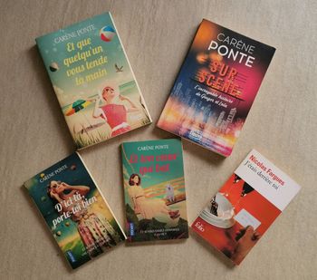 Carene Ponte : Sur scène, Et que quelqu'un vous tende la main, D'ici là porte toi bien, Et ton coeur qui bat,  J'étais derrière toi