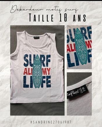 Débardeur motif surf