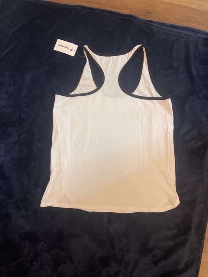 Tecnifibre - Lot de 2 Top Lady Cotton blanc taille S - photo numéro 4