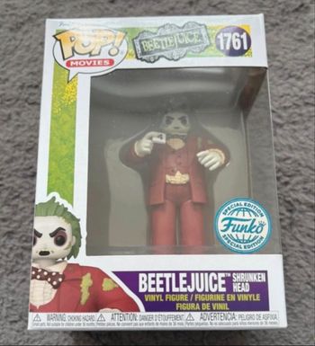 Funko pop movies Beetlejuice tm shrunken head 1761