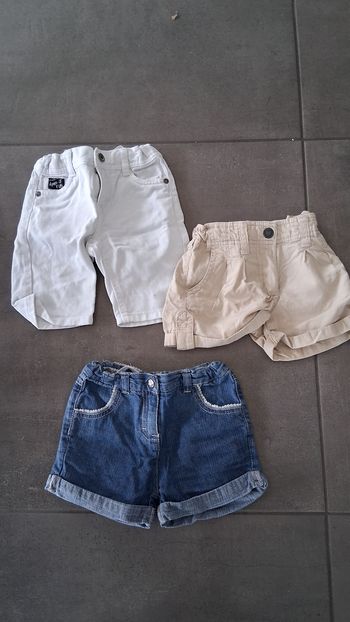 Lots shorts fille 3 ans