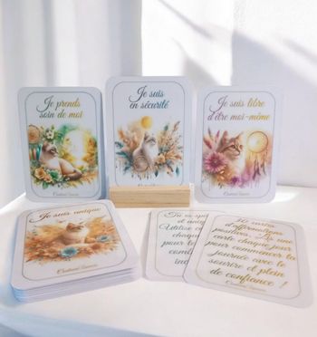 Cartes d'affirmations positives Chats 