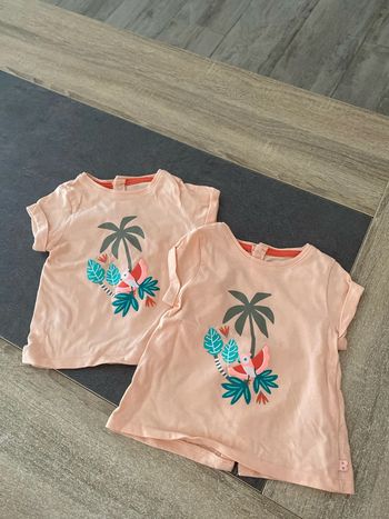 Lot de 2 t shirt obaibi 6 mois