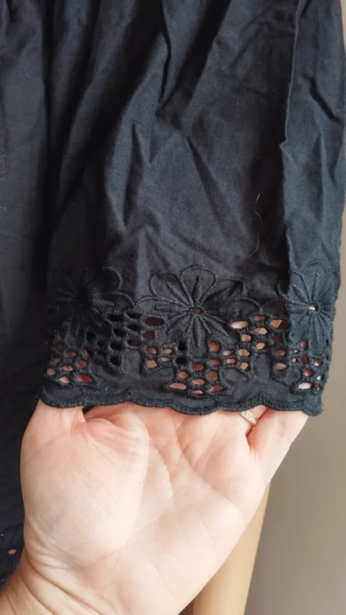 Top haut noir femme taille l - photo numéro 4