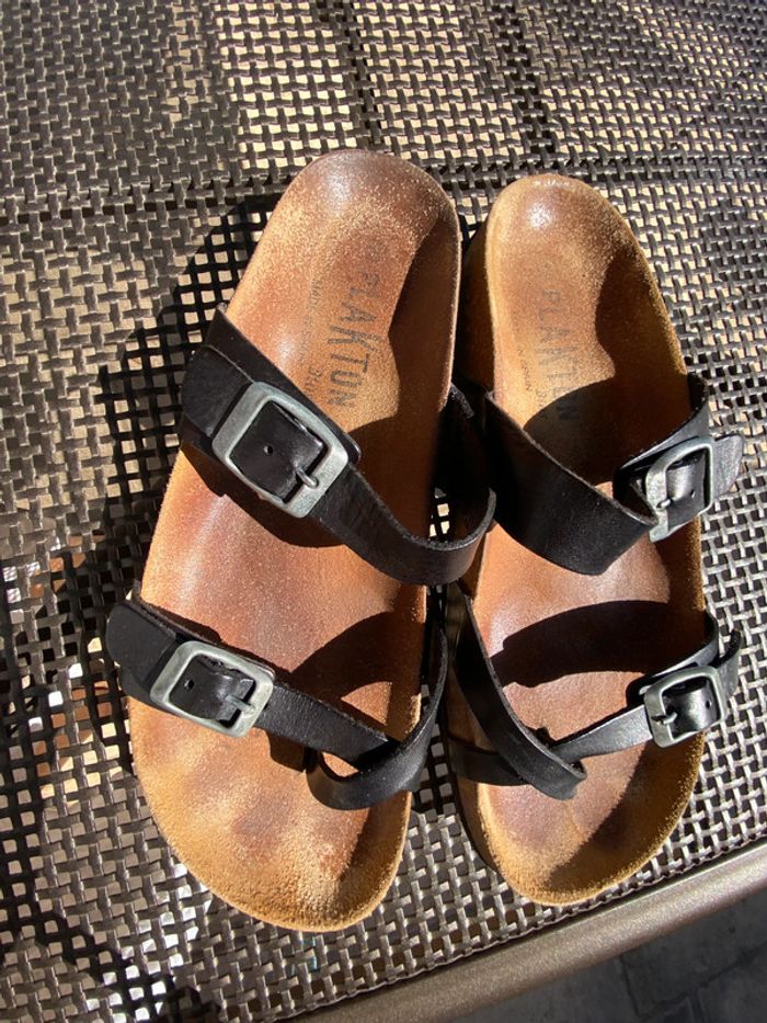 Belles Mules cuir Plakton Arizona 38