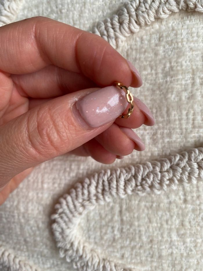 Bague d’oreilles doré chaîne trend - photo numéro 6