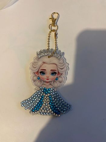 Porte clé reine des neige double face