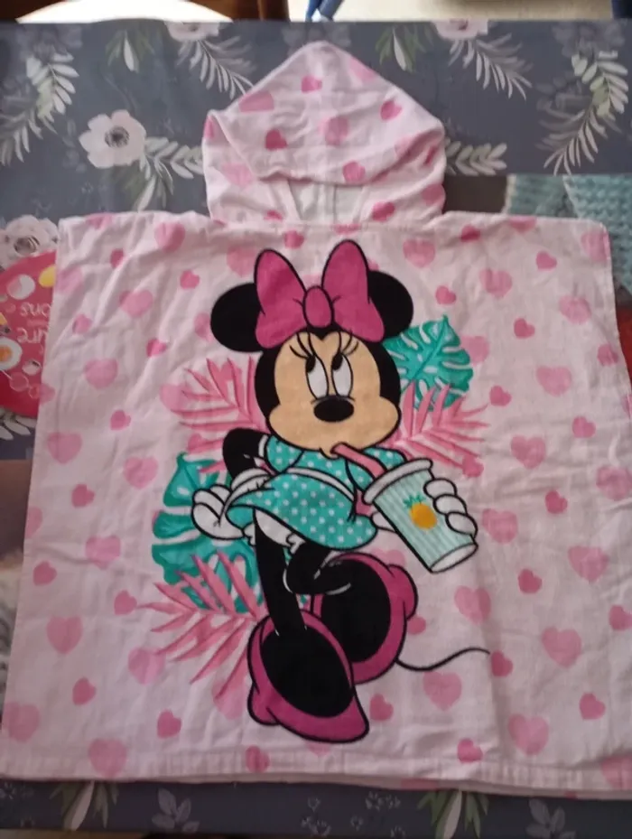Cape de bain enfant Minnie taille unique