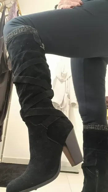 Bottes montantes talon