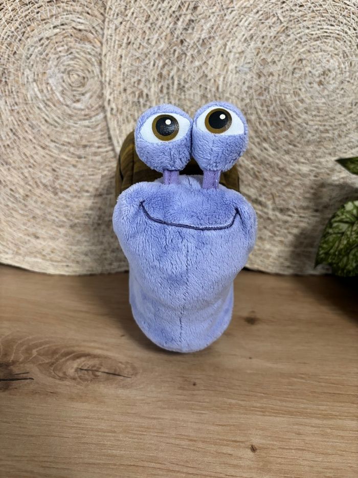 Doudou escargot turbo violet marron dreamworks