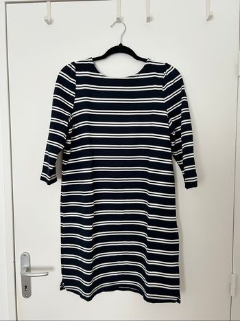 Robe manches 3/4 marinière bleu noir et blanc Kiabi L