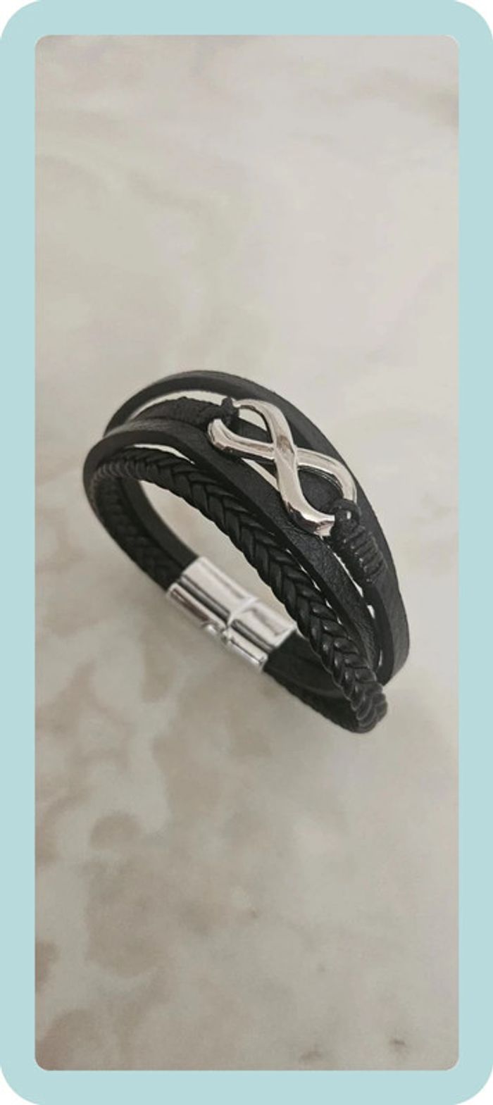 Bracelet en cuir pour hommes - photo numéro 2
