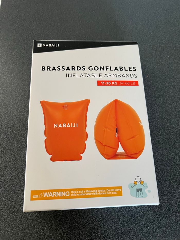 🧡 Brassards gonflables Nabaiji – Neufs sous boîte 🧡