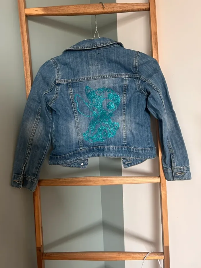 Veste en jeans stitch 8 ans - photo numéro 2