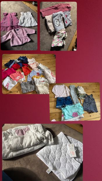 Vends vêtements  bébés