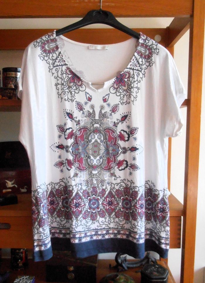 Blouse femme, Armand Thiery, taille L 40, manches courtes - photo numéro 2