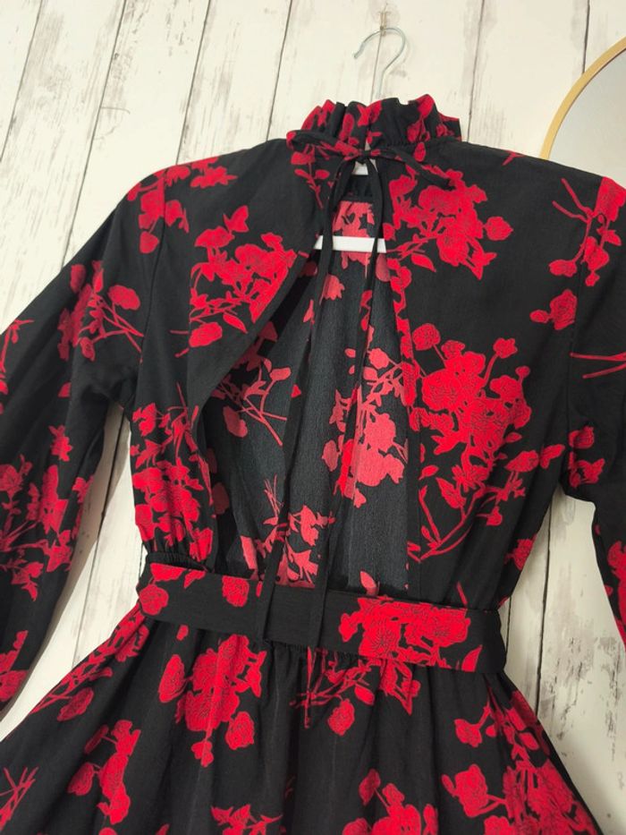 Robe rouge et noir Shein femme S - photo numéro 5