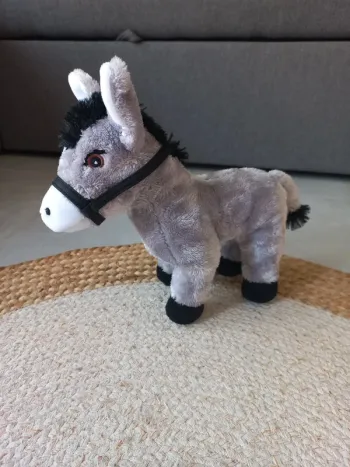Joli doudou peluche âne