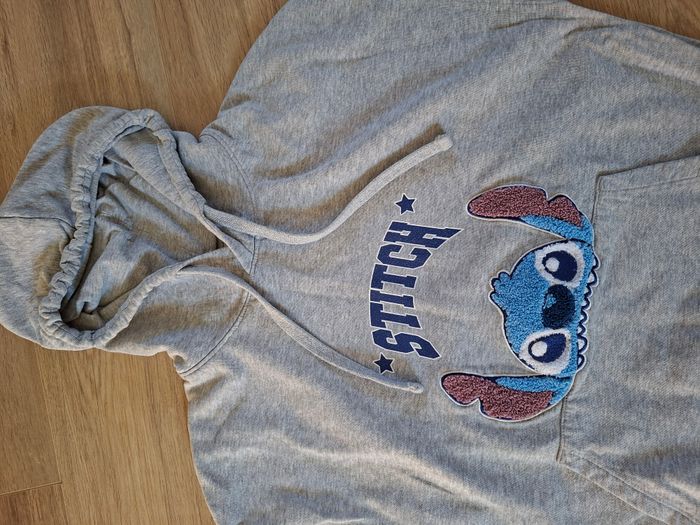 Sweat-shirt gris à capuche Stitch Disney Taille 2 XS/XXS - photo numéro 2