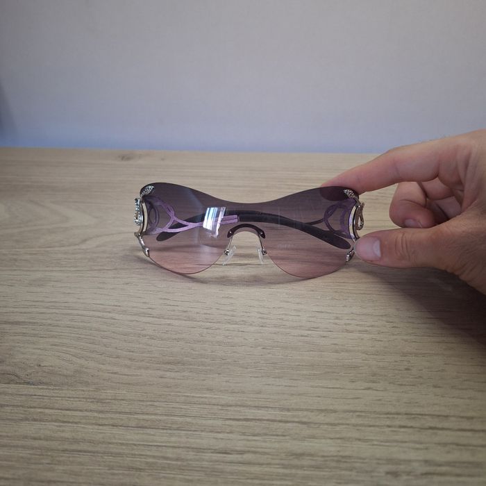 Lunettes de Soleil Serpent - Y2K Vintage 90s-2000s - Unisexe Sunglasses - Verres Teintés - photo numéro 4