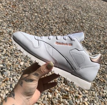 Reebok Blanche et or rose