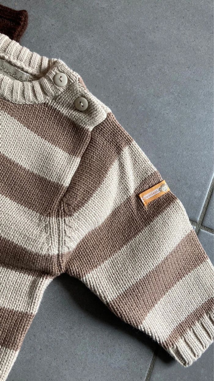 Lot ensemble pull sweat vêtement 6 mois garçon - photo numéro 4