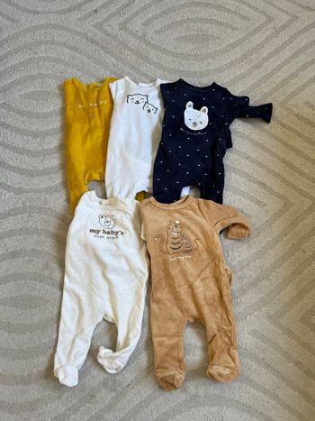 Lot 5 pyjamas velours 