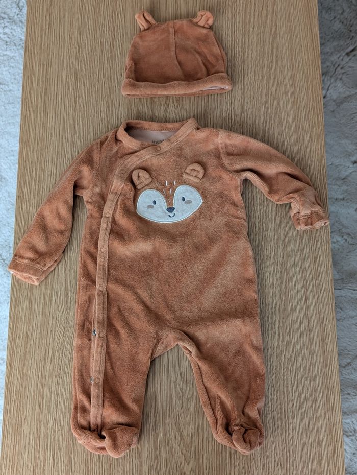 Pyjama + bonnet In Extenso (3 mois)