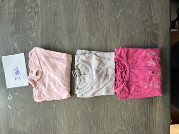 T-Shirts Manches Longues - 3 Mois