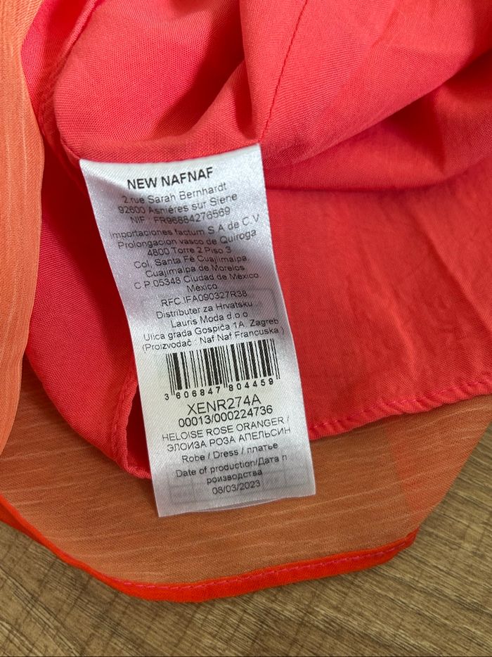 Robe mi longue multicolore neuve Naf Naf taille 34 - photo numéro 10