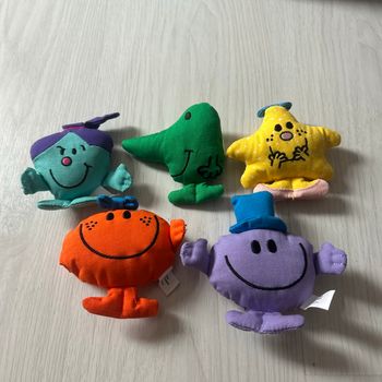 Lot de 5 peluches monsieur madame