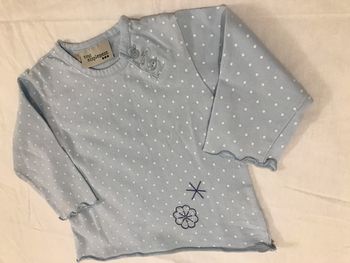 Tee-Shirt Bleu Ciel 12 Mois