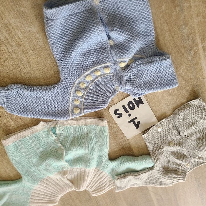 Lot de brassières bébé 1mois garçon - photo numéro 2