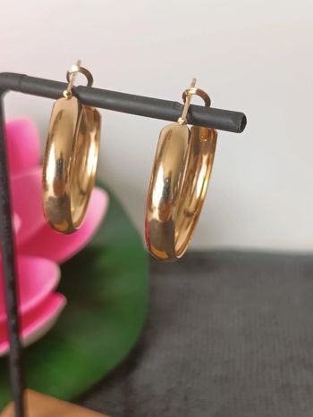 Boucles d'oreilles créoles bohème chic en Acier inoxydable