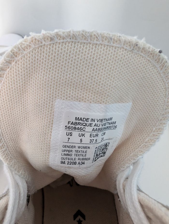 Converse édition limitée à plateforme t37,5 - photo numéro 6