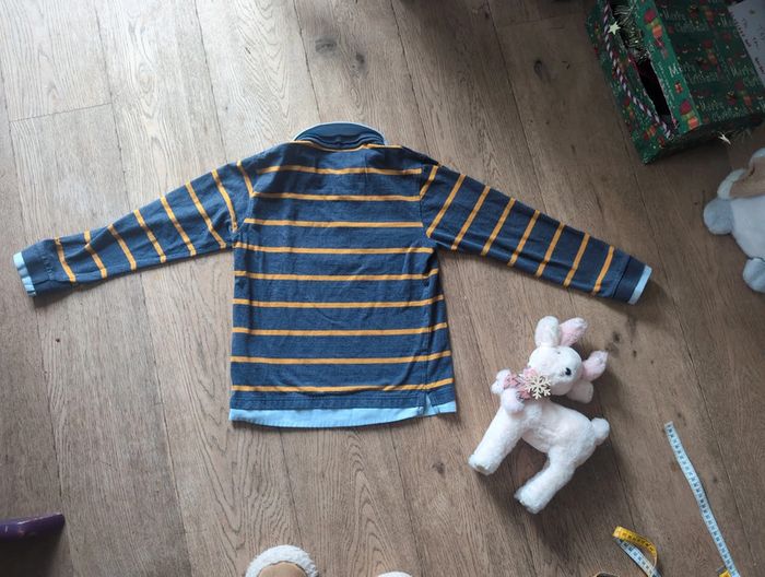 Polo effet superposition et blason lion Cyrillus 10 ans - photo numéro 4