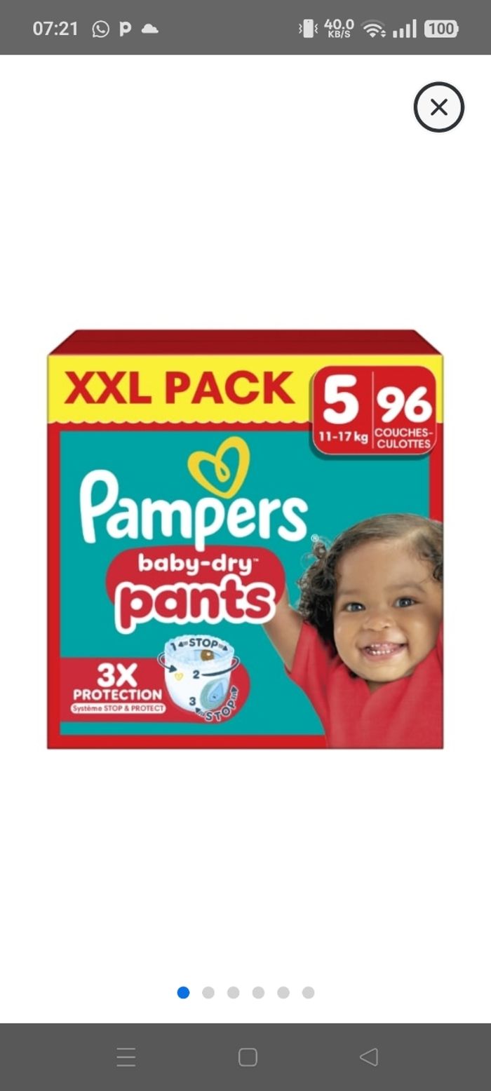 Couches Pampers toute taille - photo numéro 2