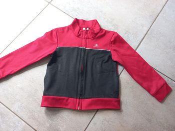 Veste de jogging rouge 2 ans Domyos