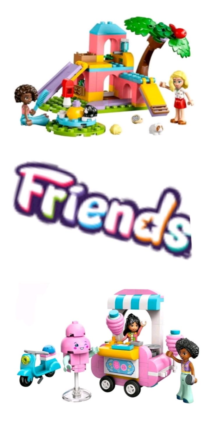 Lego Friends l'aire de jeux des cochons d'Inde et le stand barbe à papa - photo numéro 2