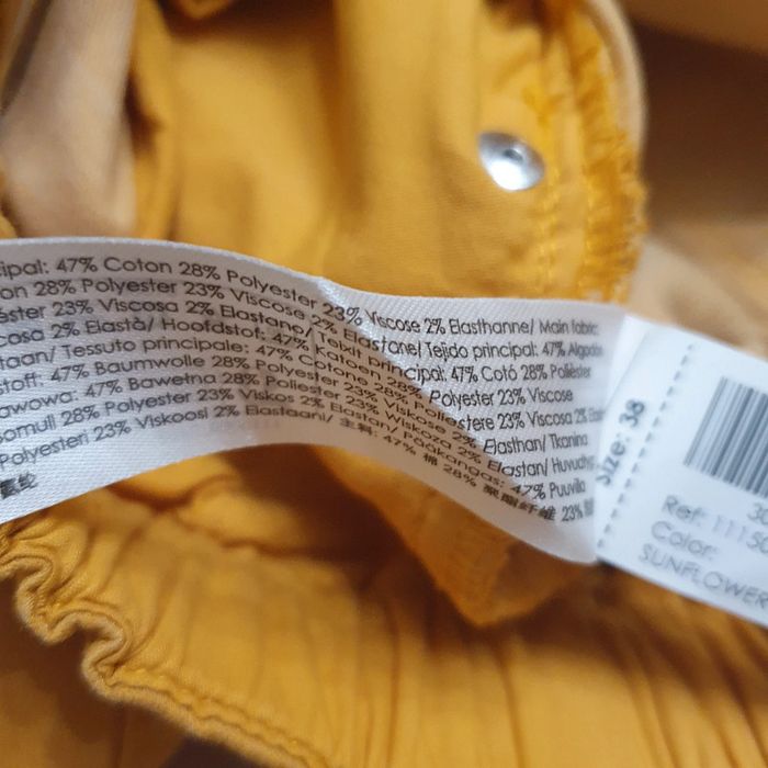 Pantacourt femme Couleur moutarde taille 38 Breal - photo numéro 6