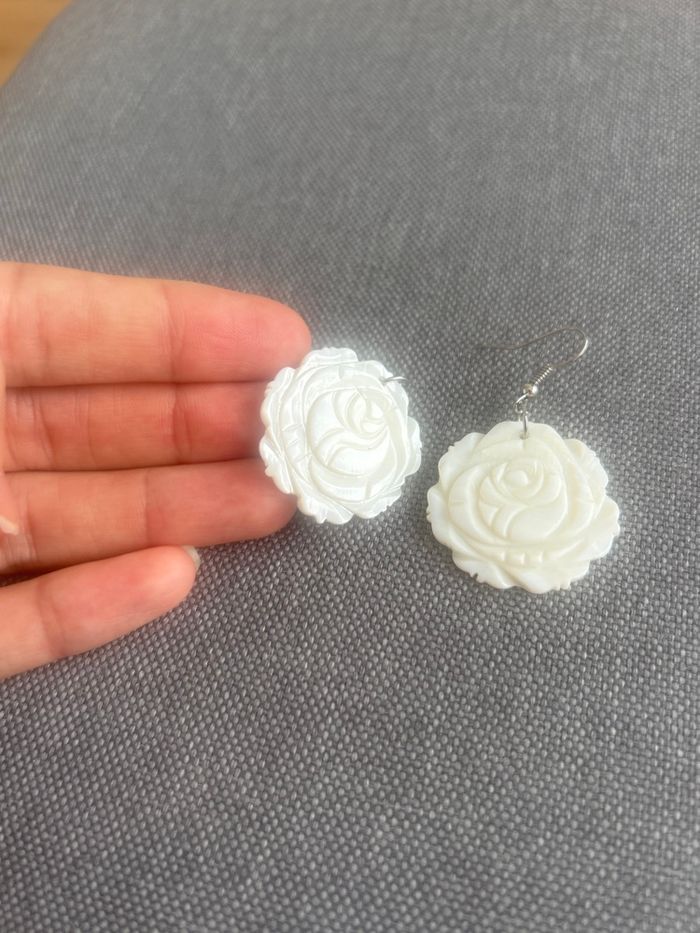 Boucles d’oreilles nacrées - photo numéro 2